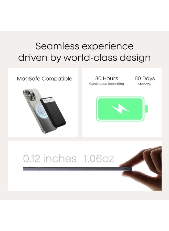 بلود مسجل الصوت الذكي Plaud Note AI، فضي - Image 5